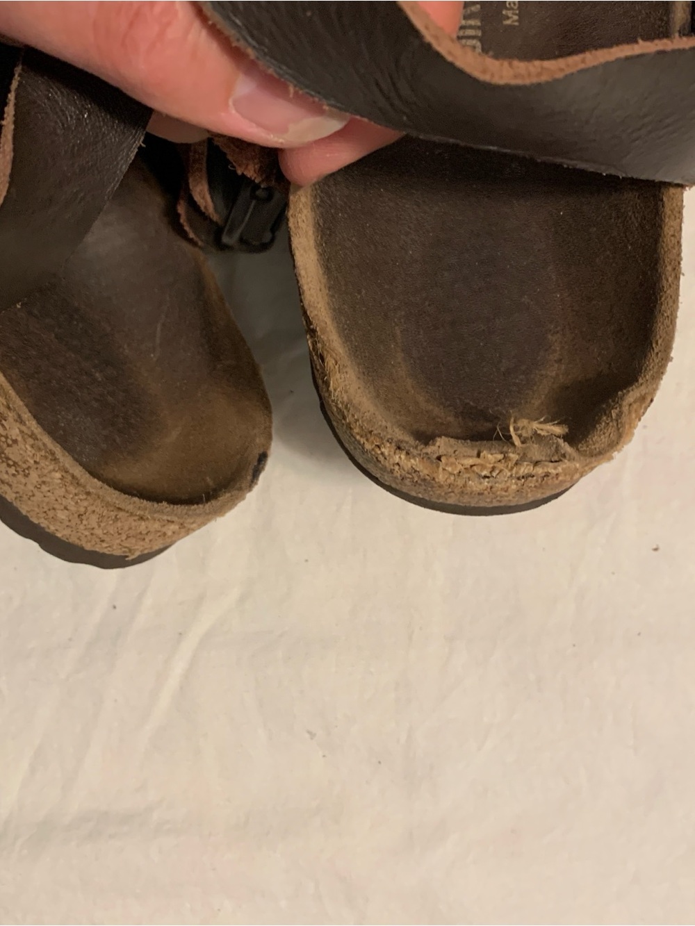 Birkenstock Brown Two-Strap Leather Sandals - Picture 6 of 10